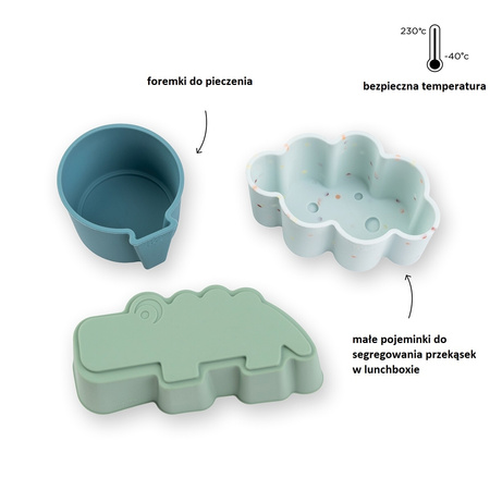 Done by Deer Foremki Silikonowe Happy Clouds Blue 3szt.