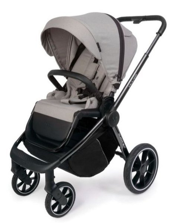 Muuvo Quick 3.0 Wózek Głęboko-Spacerowy Black Chrome z Gondolą XL Zestaw 2w1 Steel Grey