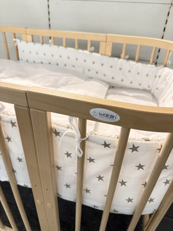 [OUTLET] Waldin Łóżeczko Dziecięce 7w1 z Materacem Natural