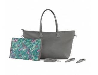 Kinderkraft Treasurebag Torba Dla Mamy z Przewijakiem Nature Vibes Dark Grey