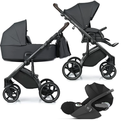Roan Bass Next Wózek Głęboko-Spacerowy 2w1 + Cybex Cloud T I-Size Plus Fotelik Samochodowy