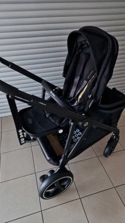 [OUTLET] Cybex E-Gazelle S Wspomagany Wózek Spacerowy Rama Czarna Moon Black