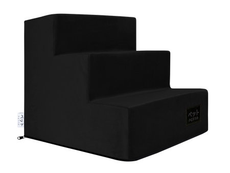 Petto Takai 3 Velvet Schodki Dla Psa Stopnie Czarne