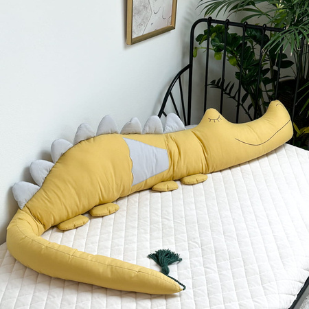 SenLove Smokozaur Poduszka Przytulanka Bawełniana Zółta