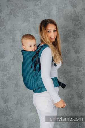 LennyLamb LennyPreschool Nosidełko Splot Tessara 100% Bawełna Tanzanit