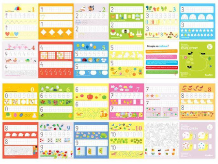 CzuCzu Dłuuugie Rysowanki  Pisze Cyfry