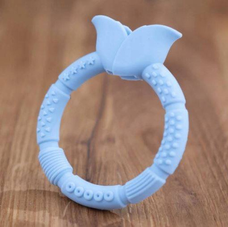 GiliGums Gryzak Silikonowy Kwiatek Niebieski