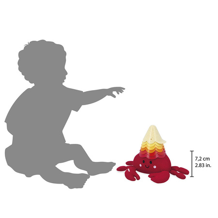 Janod Zabawka do kąpieli krab z muszelkami 10m+