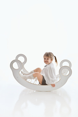 GUGI Bujak Drewniany Montessori Mały M+ Drabinka/Zjeżdżalnia Zestaw Wspinaczkowy