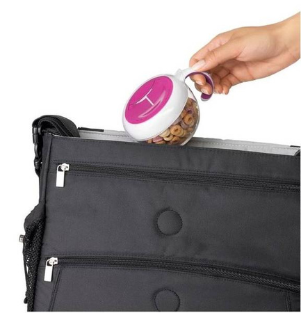 Oxo Pink Pojemnik Na Przekąski z Uchwytem