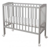 Waldin Łóżeczko Dostawne 2w1 z Wyposażeniem 88 Grey / Biały