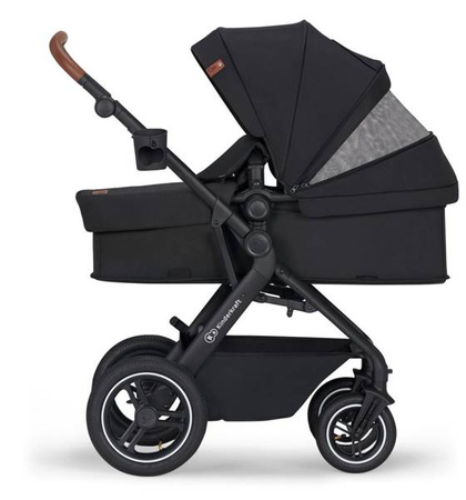 Kinderkraft B-Tour Wózek Głęboko-Spacerowy + Fotelik 0-13 kg Zestaw 3w1 Czarny