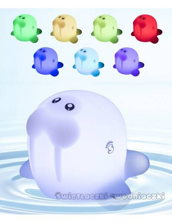 MesMed Lampka Silikonowa Pływająca Świetlaczek Morsio