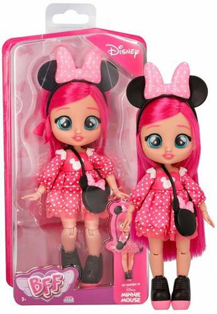 Tm Toys Lalka Cry Babies Bff Disney Minnie Długie Włosy Do Stylizacji