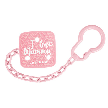 Canpol Babies Łańcuszek do Smoczka Uspokajającego I Love Mummy 2/434