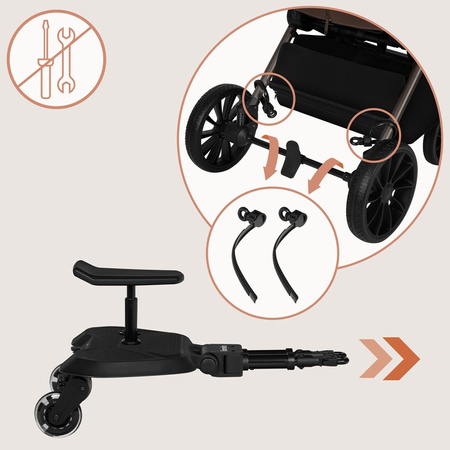 Lionelo Buggy Board Dostawka do Wózka Black