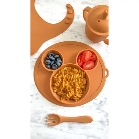 MYROYS Talerzyk z Przyssawką Brązowy