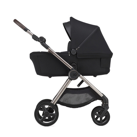 Anex IQ Premium New Transfarmation Wózek Głęboko-Spacerowy Smoky + 	Cybex Aton B2 i-Size Fotelik Samochodowy 0-13kg + Baza One Volcano Black