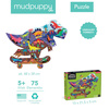 Mudpuppy Puzzle konturowe Jurajski Skatepark 75 elementów 5+