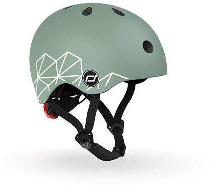 Scootandride Kask XXS-S Dla dzieci 1-5 Lat  Green Lines