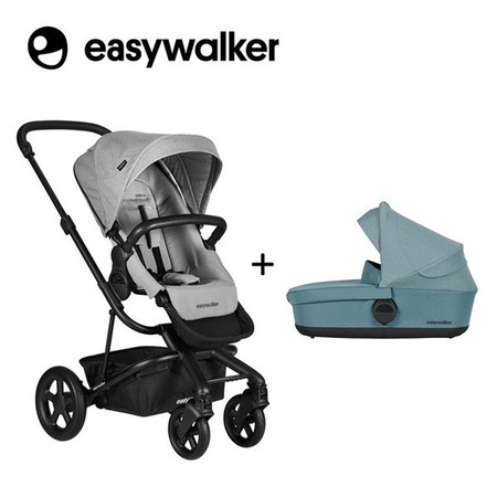 [OUTLET] Easywalker Harvey 2 Wózek głęboko-spacerowy (zawiera stelaż, siedzisko z budką i pałąkiem)  Stone Grey