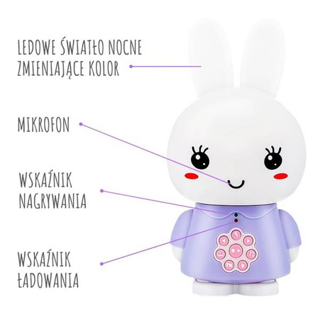 Alilo Honey Bunny Króliczek G6 Fioletowy