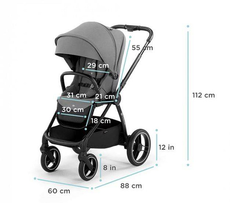 [OUTLET] Kinderkraft Nea Wózek Głęboko-Spacerowy 2w1 Nature Vibes