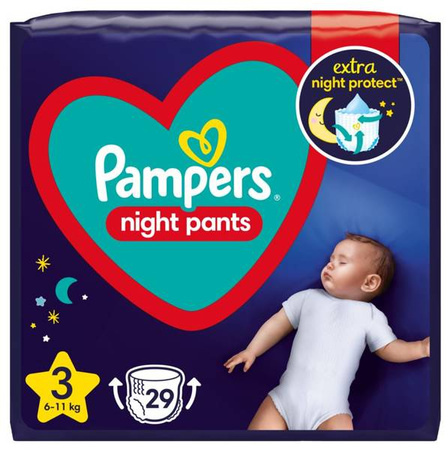 Pampers Pants Night Pieluchy r.3 29szt.