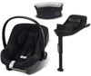 Cybex Aton B2 i-Size Fotelik Samochodowy 0-13kg + Baza One Volcano Black + Kiddy Mufka do Wózka	