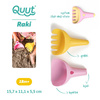QUUT Zestaw łopatka + grabki Raki Banana Pink