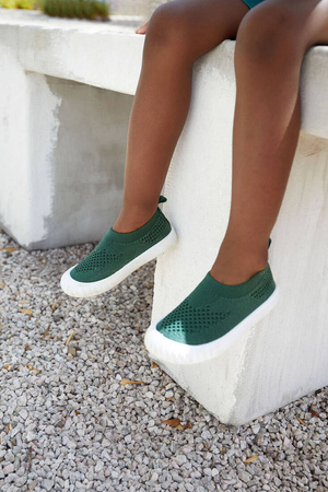 Lassig Ultrawygodne elastyczne trampki dziecięce z antypoślizgową podeszwą Splash & Fun green, rozm. 21