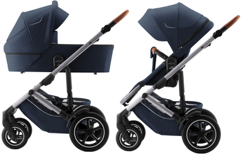 Britax Romer Smile 5Z Wózek Głęboko-Spacerowy Night Blue Rama Calm Grey