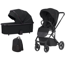 Carrello Alfa 2024 CRL-5508 Wózek Głeboko-Spacerowy Midnight Black