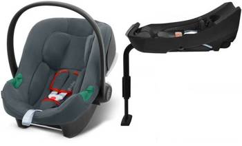 Cybex Aton B2 i-Size Fotelik Samochodowy 0-13kg  Steel Grey + Baza One Isofix do Fotelika 