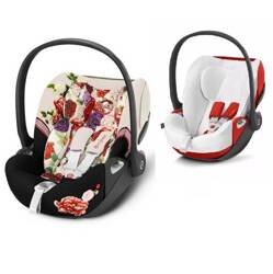 Cybex Cloud T i-Size Fotelik Samochodowy 0-13kg + Tapicerka Letnia Spring Blossom Light