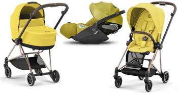 Cybex Mios 3.0 Wózek Głęboko-Spacerowy + Cybex Cloud Z2 I-Size Fotelik Samochodowy 0-13 kg Mustard Yellow