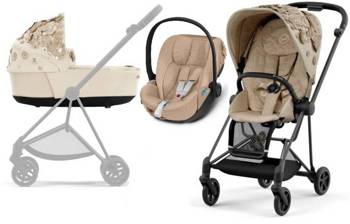 Cybex Mios 3.0 Wózek Głęboko-Spacerowy + Cybex Cloud Z2 I-Size Fotelik Samochodowy 0-13 kg Nude Beige Simply Flowers