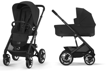 Cybex Talos S Lux Wózek Głęboko-Spacerowy Rama Czarna Moon Black