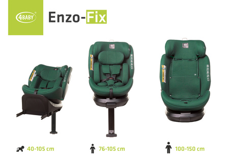 4Baby Enzo-Fix I-Size Fotelik Samochodowy 0-36 kg Dark Green