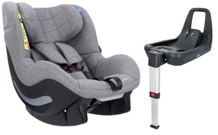 Avionaut Aerofix 2.0 C Fotelik Samochodowy 0-17,5 kg + Baza IQ Isofix Grey