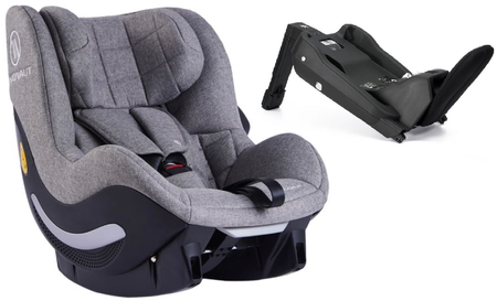 Avionaut Aerofix 2.0 Fotelik Samochodowy  0-18 kg + Baza Isofix 01 Grey Melange AV-350 /AF.NL.01