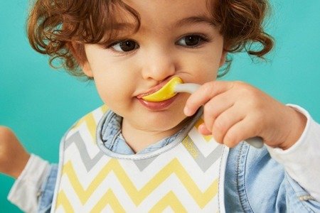 B.Box Pierwsze sztućce dla niemowląt Lemon Sherbet