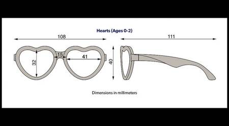 Babiators Heart P-HRT502-S Polaryzacja Rozmiar 0-2+ Sweet Cream