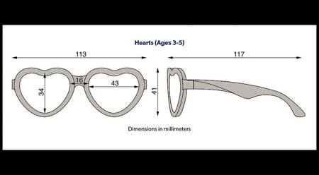 Babiators Heart P-HRT502-S Polaryzacja Rozmiar 0-2+ Sweet Cream