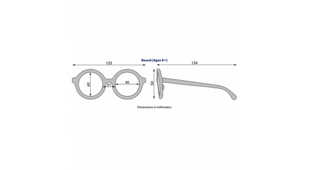 Babiators Round Amber Lenses O-RND007-S Rozmiar 0-2+ Totally Tortoise