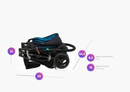 Baby Design Smart Wózek Spacerowy + Okrycie  Zielony