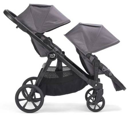 Baby Jogger City Select 2 Spacerowy Wózek Bliźniaczy Basic Radiant Grey