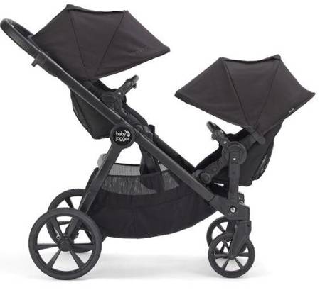 Baby Jogger City Select 2 Spacerowy Wózek Bliźniaczy Tencel Lunar Black