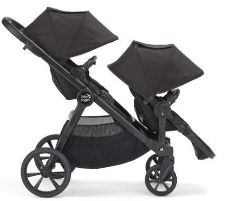 Baby Jogger City Select 2 Spacerowy Wózek Bliźniaczy Tencel Lunar Black