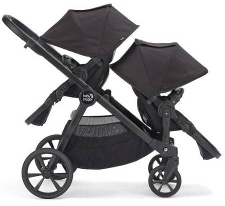 Baby Jogger City Select 2 Spacerowy Wózek Bliźniaczy Tencel Lunar Black